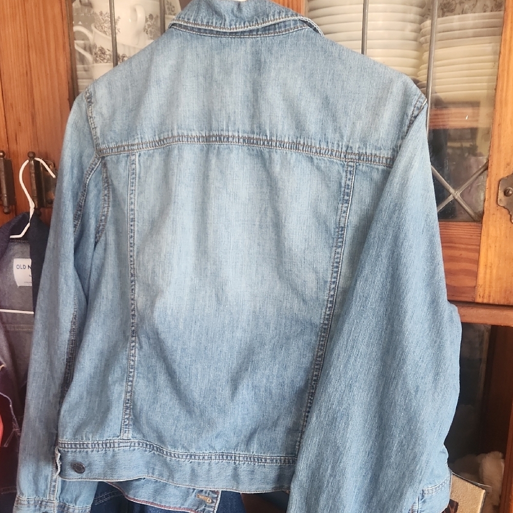 Talbots Light Blue Denim Jacket with Fun Patches - Picture 7 of 7